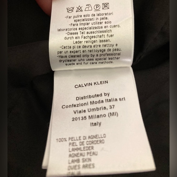 Calvin Klein Size 4 Fall/Winter 2015 Leather Panel Mini Dress - Picture 13 of 15